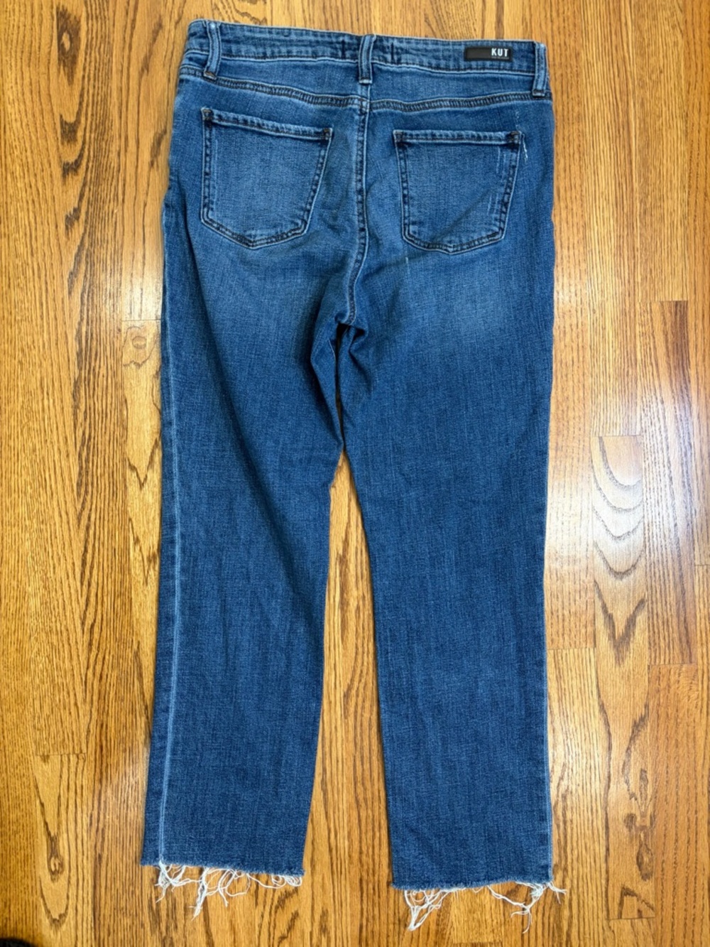 Kut from the Kloth Straight Leg Raw Hem Cropped Jeans (8) - Picture 2 of 8